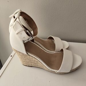a new day White Wedge Sandals